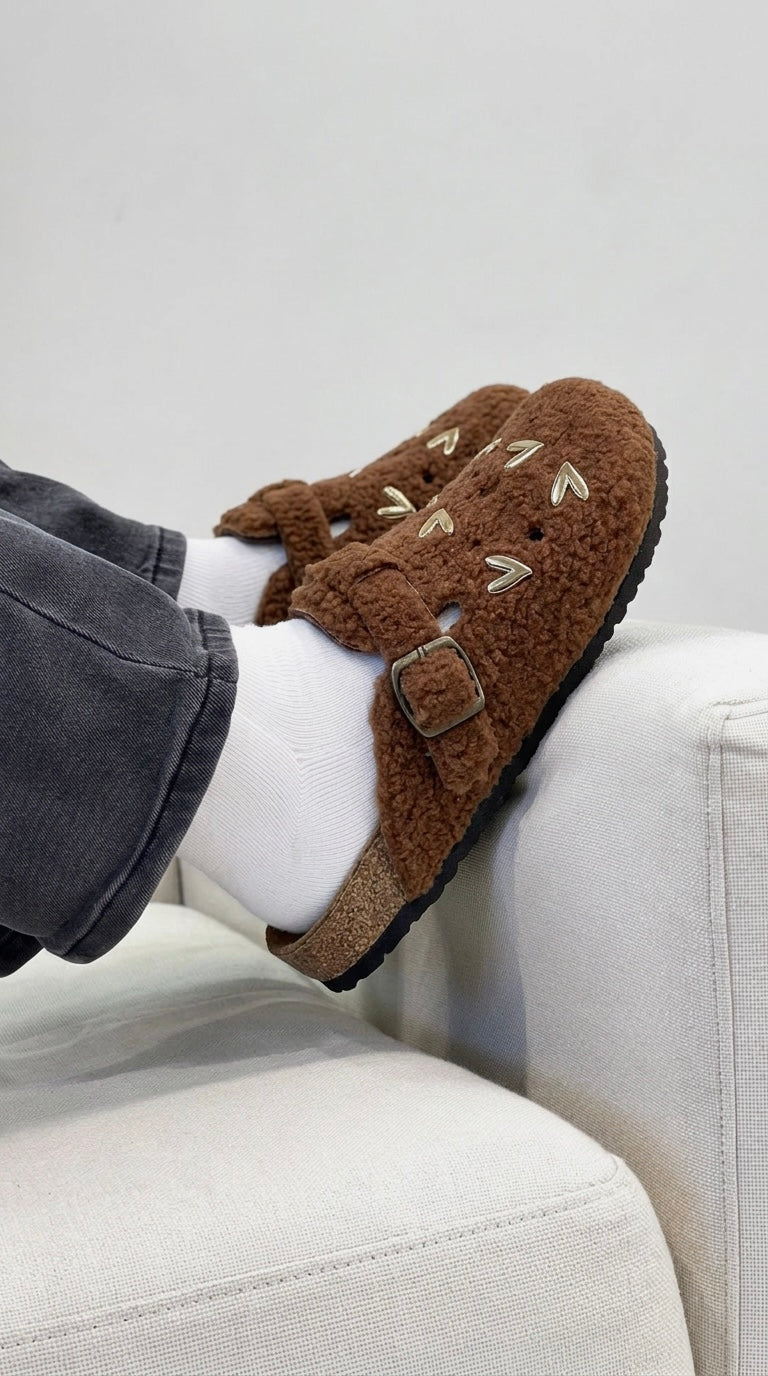 Mules Birkrocs Laine Caramel