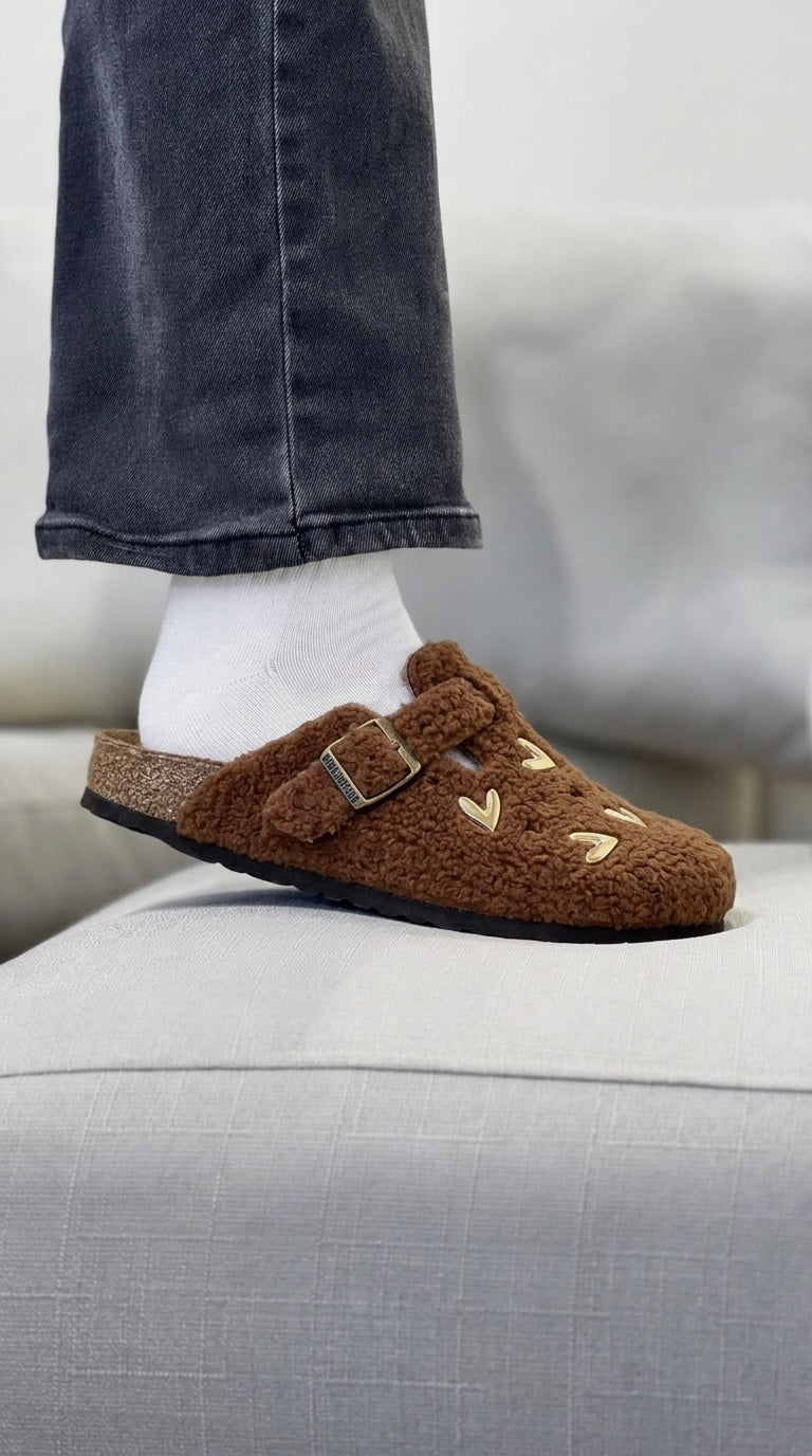 Mules Birkrocs Laine Caramel